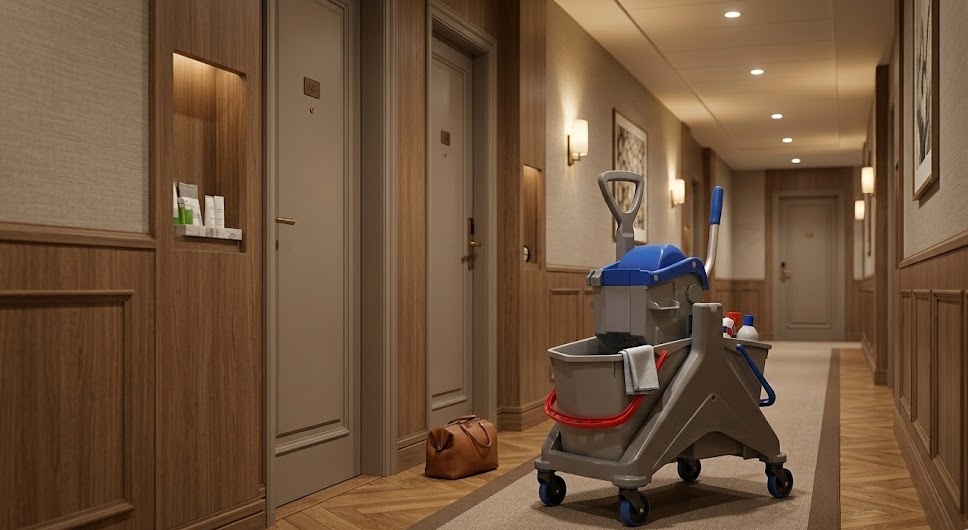 Carros de limpieza para hoteles: Cómo mejoran la eficiencia del servicio de limpieza.