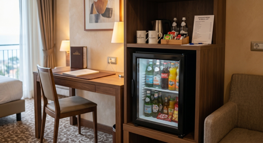 Minibares de absorción, termoeléctricos o de compresor: ¿Cuál elegir para un hotel?