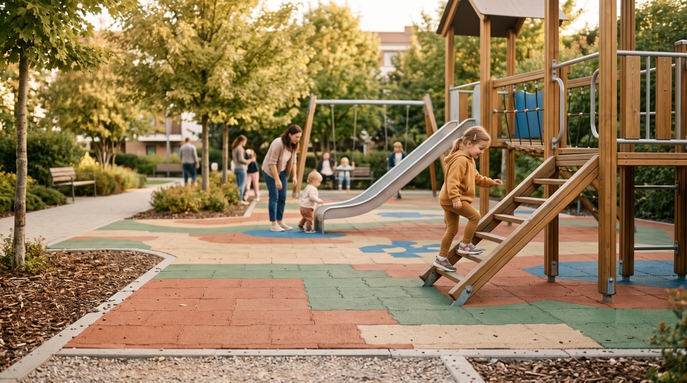 Pavimentos amortiguadores para parques infantiles: ¿cuál elegir?