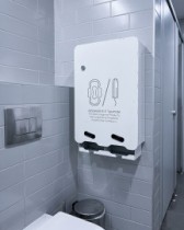 Dispensadores de compresas para baños públicos