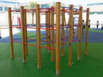 Estructuras de gimnasio y escalada para parque infantil