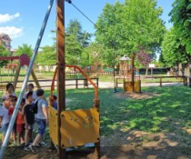 Tirolíneas para parques infantiles