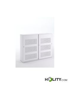 Armario metálico con puertas fonoabsorbentes para oficina h1033_13