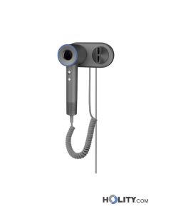 Secador de pelo de pared gris para hotel h31_350