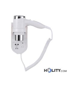 Phon a pistola per hotel con presa rasoio elettrico h43862