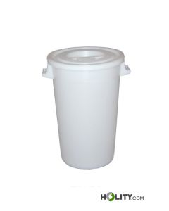 Cubo de basura blanco 120 litros h836_36