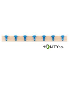 Perchero de pared con 7 perchas de plástico h908_198