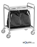 carro-de-servicio-con-doble-agujero-para-bolsa-h09-216
