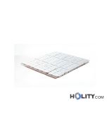 Pasarela para establecimientos de baño 5 m RAL 7035 h1009_01