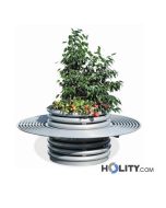 jardinera-con-banco-de-metal-h140159