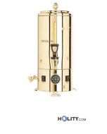 Chocolatera al baño maría de acero inoxidable dorado de 5 litros h14105