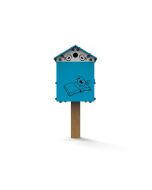 Casetta per scambio libri inclusiva parco giochi h763_64