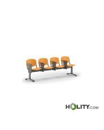 Banco de 4 plazas para sala de espera h776_89
