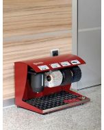 Limpiazapatos-automatico-de-acero-con-3-cepillos-e-dispensador-abrillantador-h14208