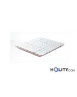 Pasarela para establecimientos de baño 5 m RAL 7035 h1009_01