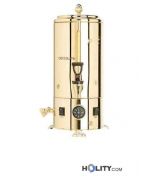 Chocolatera al baño maría de acero inoxidable dorado de 5 litros h14105