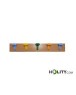 Perchero de pared con 5 plazas h402_78