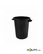 Cubo de basura blanco 120 litros h836_36