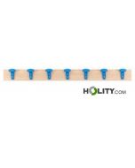 Perchero de pared con 7 perchas de plástico h908_198