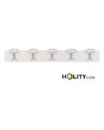 Perchero de pared 5 perchas de metal h908_199