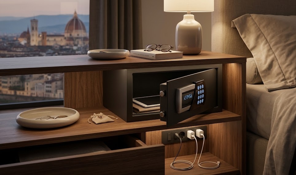 Por qué instalar una caja fuerte en cada habitación de hotel mejora la experiencia del huésped.
