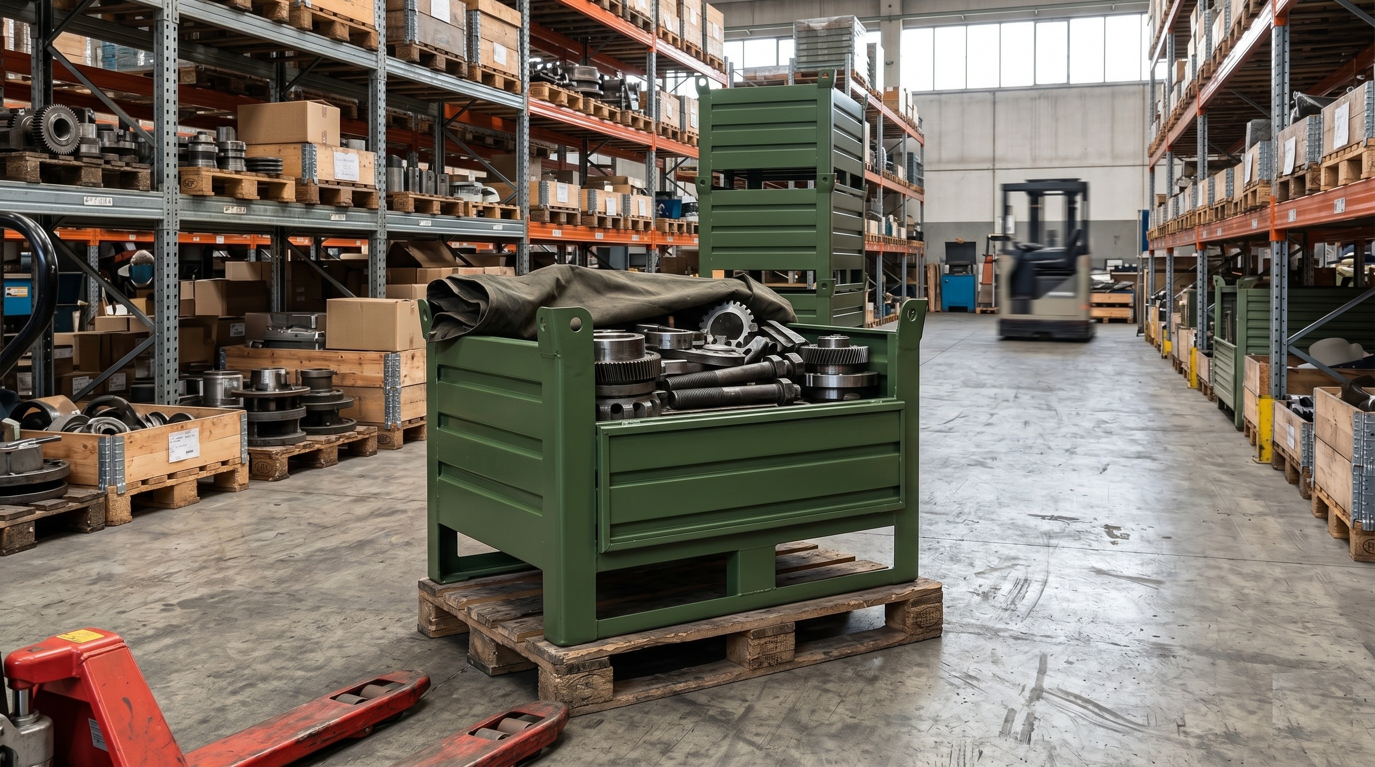 Contenedores metálicos para almacén: organización y eficiencia