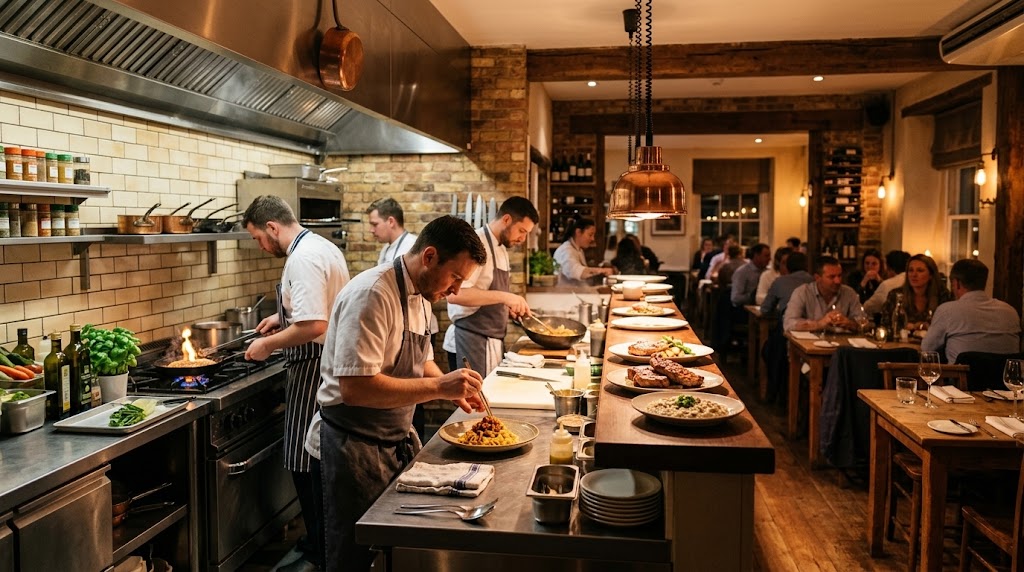 Cocina abierta: Un escenario a la medida de un chef.