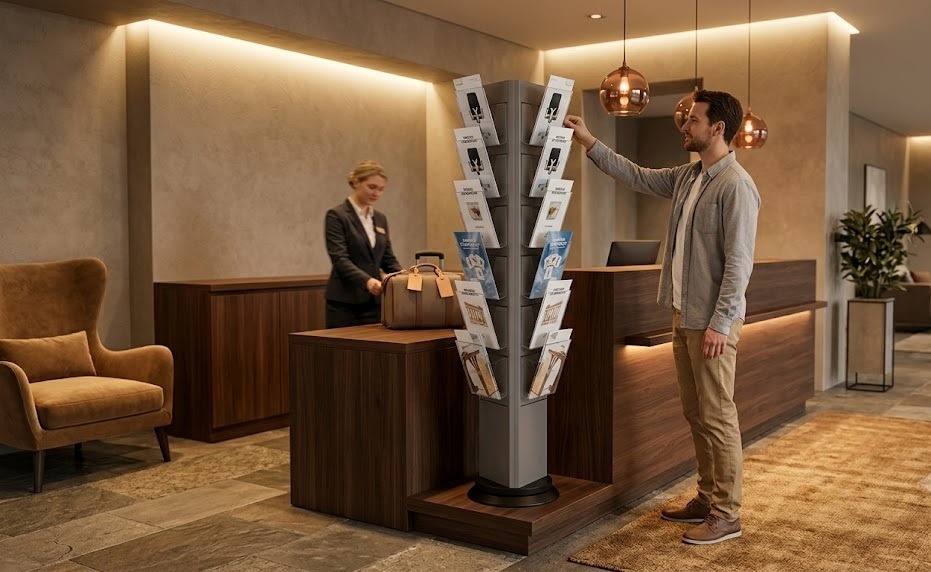 Cómo utilizar el material informativo impreso de su hotel.