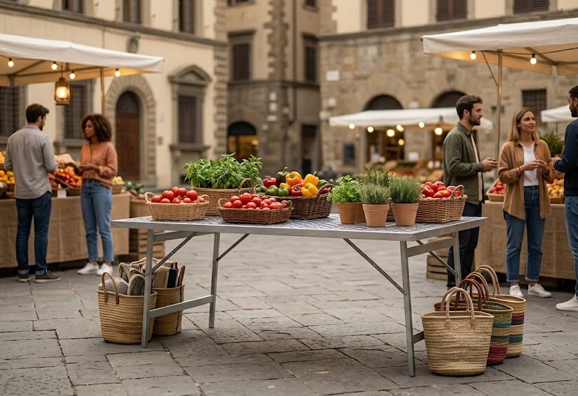 Equipamiento para mercados: Guía completa para elegir puestos, mesas y sombrillas profesionales.