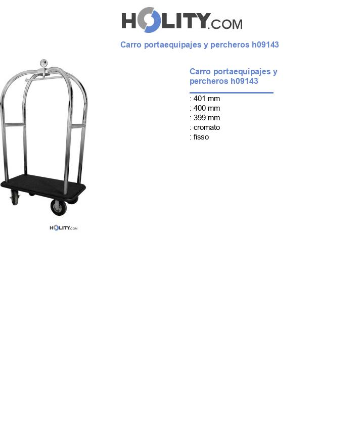 Carro portaequipajes y percheros h09143