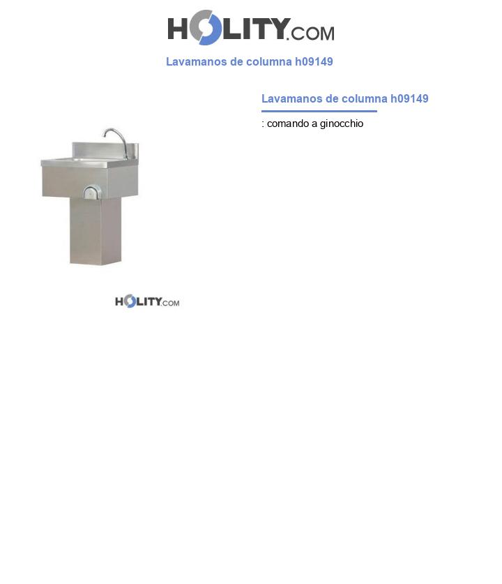 Lavamanos de columna h09149