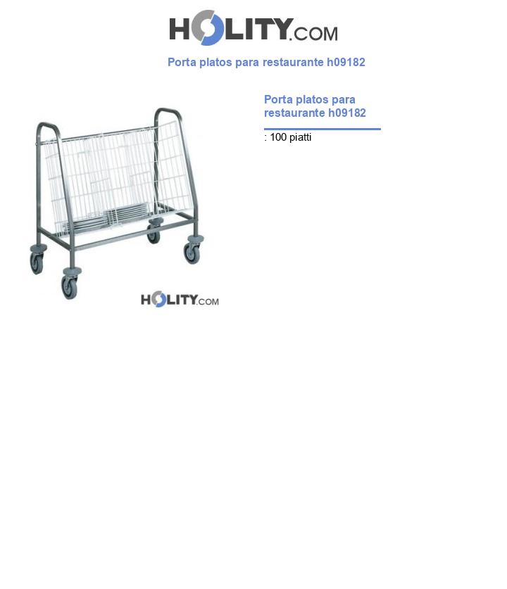 Porta platos para restaurante h09182