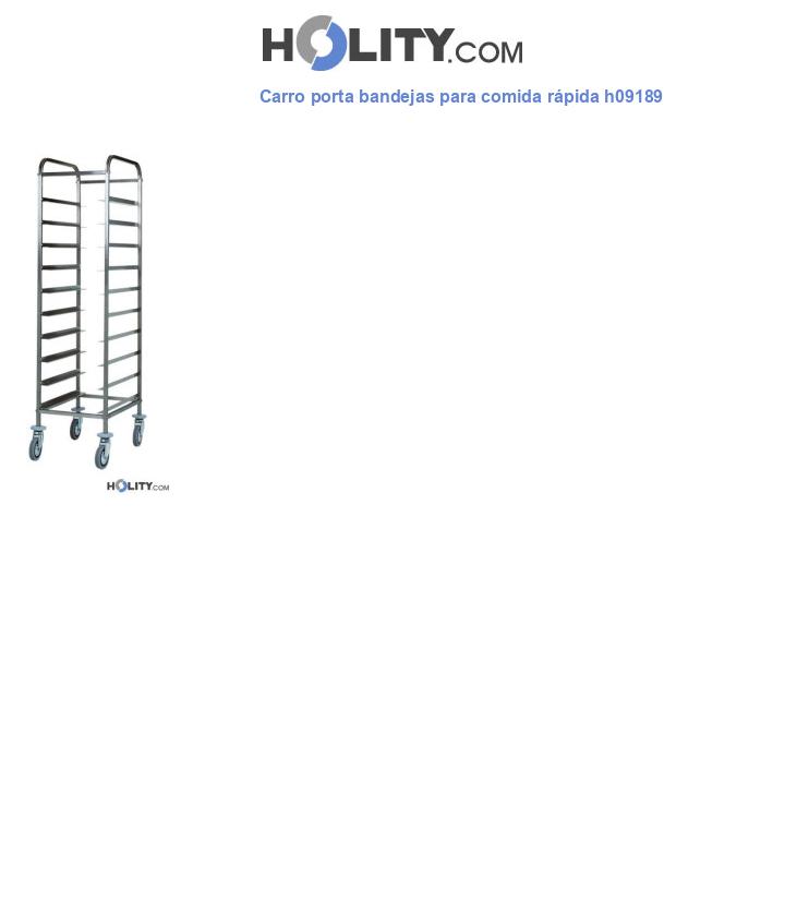 Carro porta bandejas para comida rápida h09189