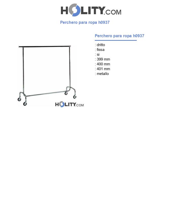 Perchero para ropa h0937