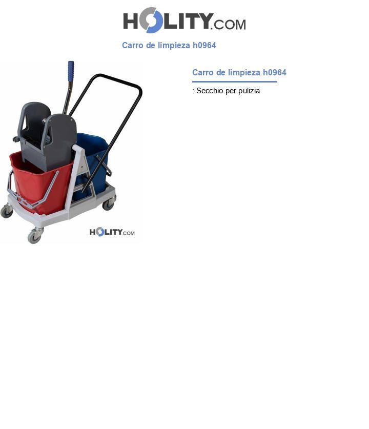 Carro de limpieza h0964