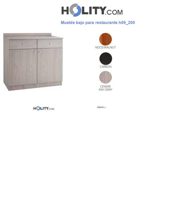 Mueble bajo para restaurante h09_200