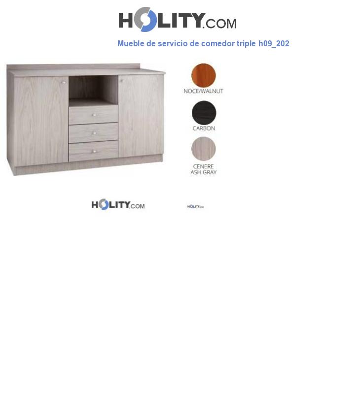 Mueble de servicio de comedor triple h09_202