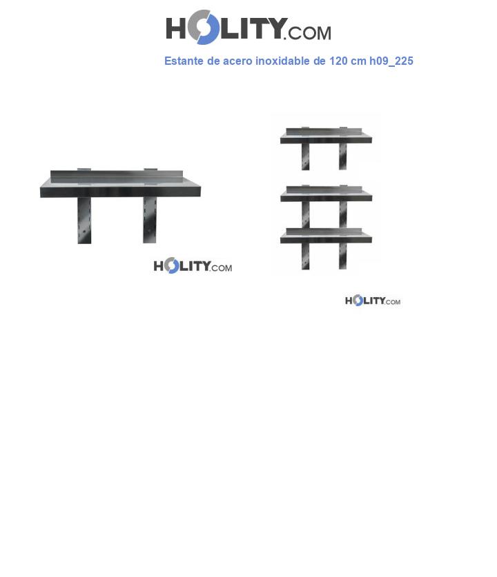 Estante de acero inoxidable de 120 cm h09_225