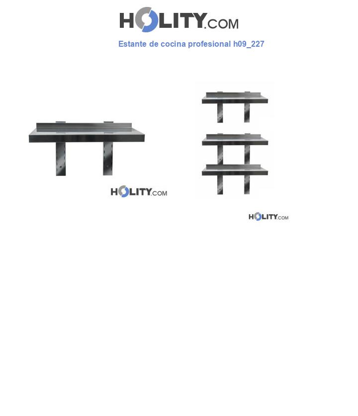 Estante de cocina profesional h09_227