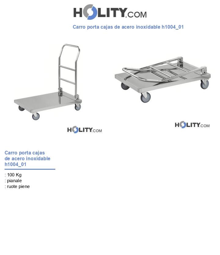 Carro porta cajas de acero inoxidable h1004_01