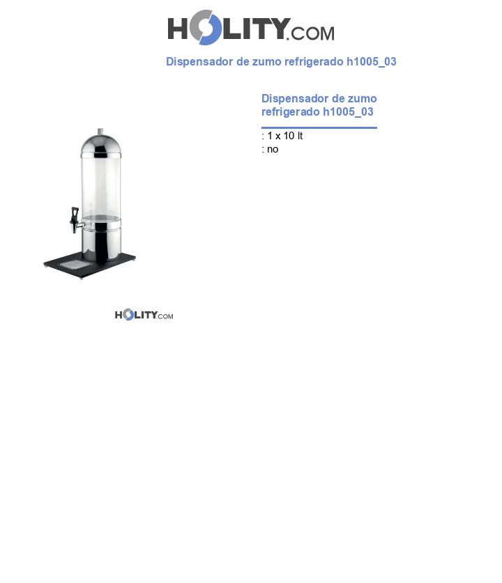 Dispensador de zumo refrigerado h1005_03