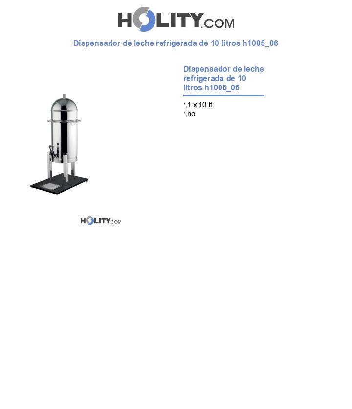 Dispensador de leche refrigerada de 10 litros h1005_06