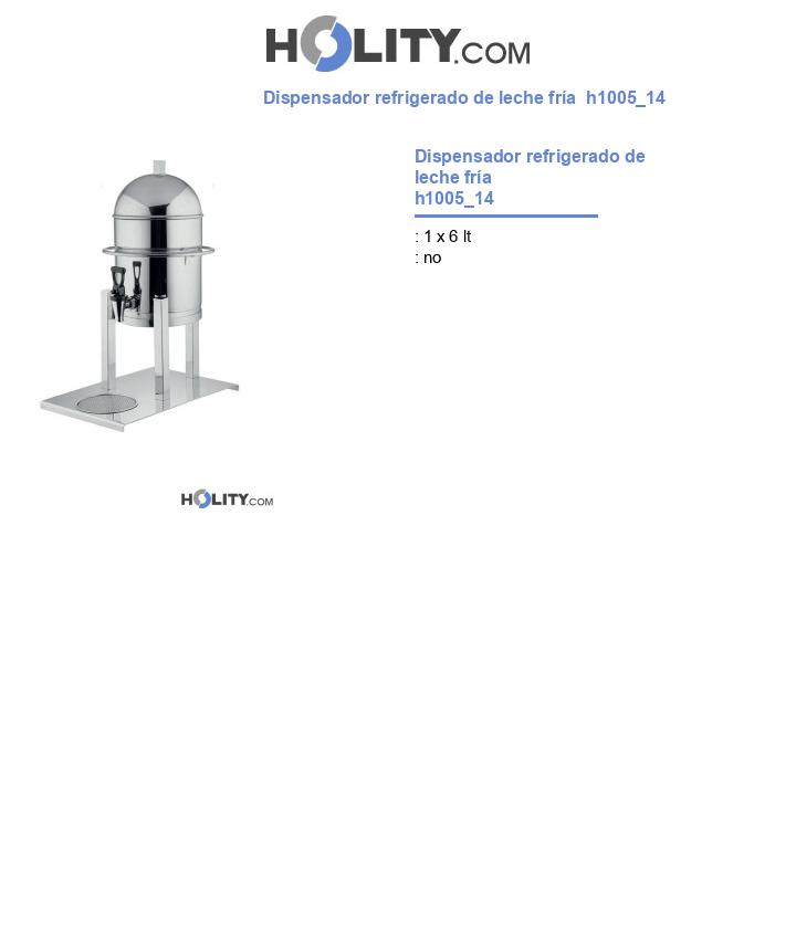 Dispensador refrigerado de leche fría  h1005_14