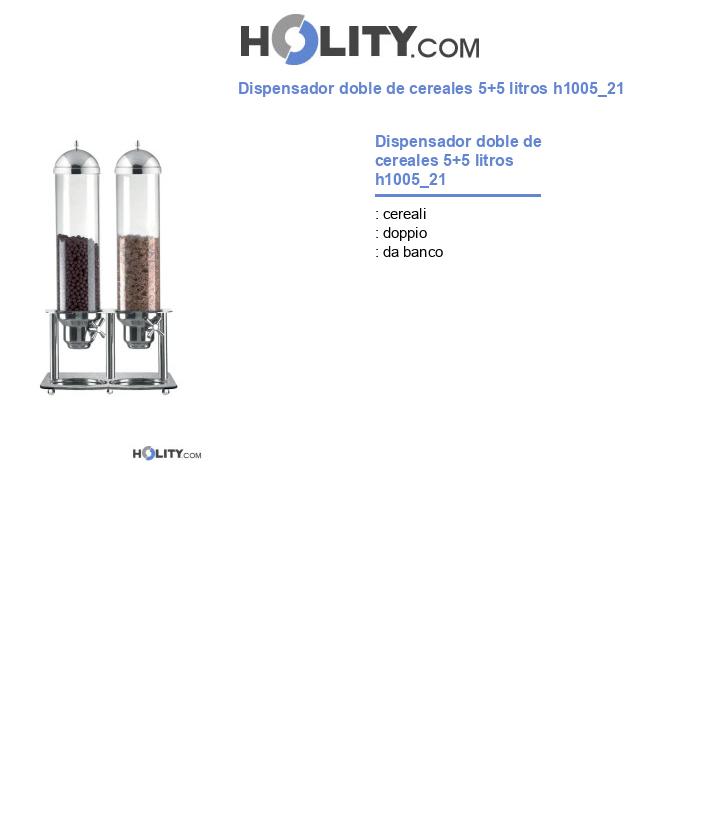 Dispensador doble de cereales 5+5 litros h1005_21