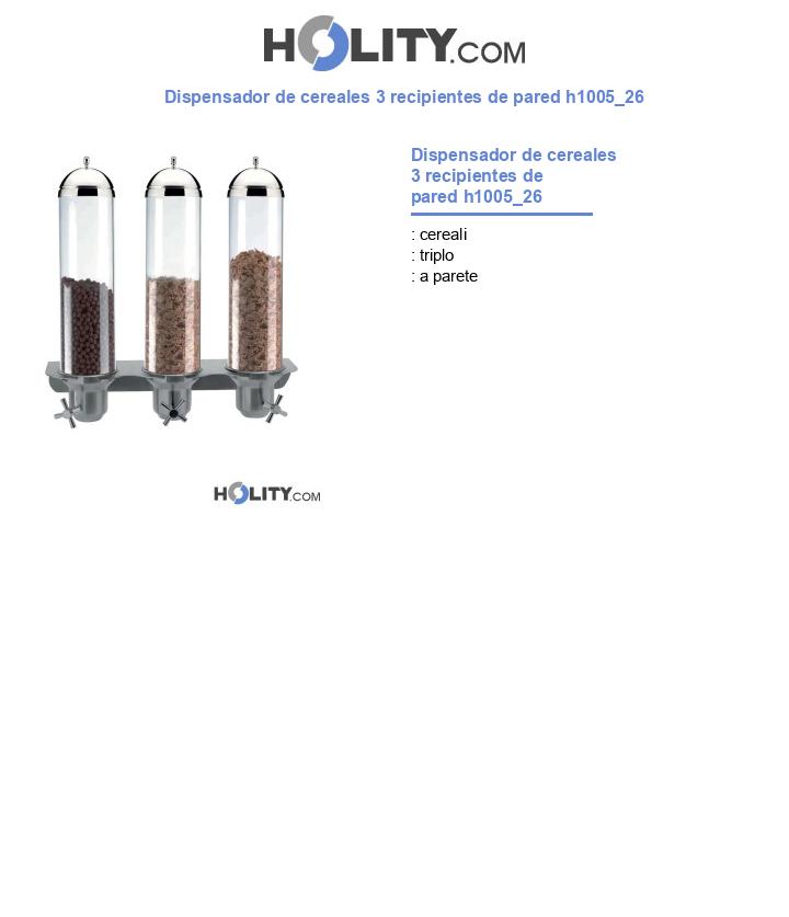 Dispensador de cereales 3 recipientes de pared h1005_26