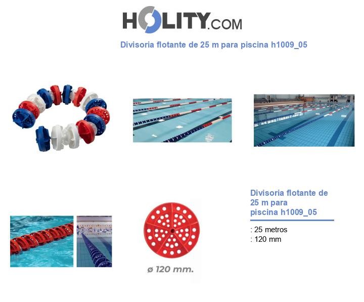 Divisoria flotante de 25 m para piscina h1009_05