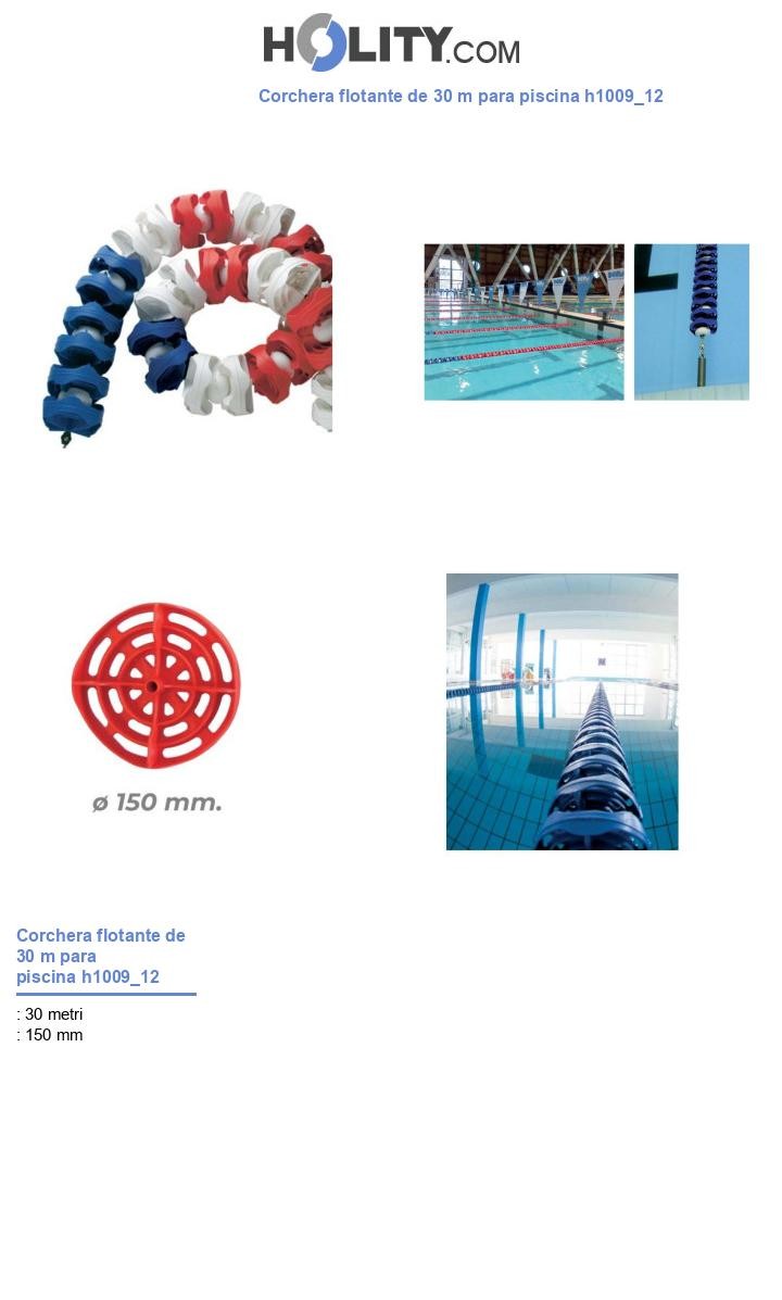 Corchera flotante de 30 m para piscina h1009_12