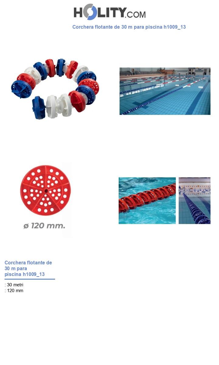 Corchera flotante de 30 m para piscina h1009_13