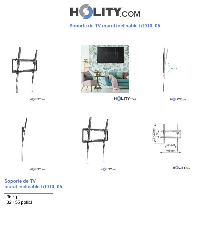 Soporte de TV mural inclinable h1010_05