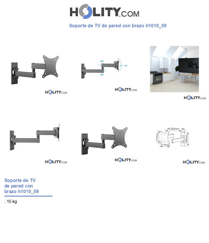Soporte de TV de pared con brazo h1010_09